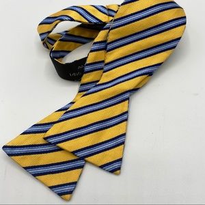 Preppy Yellow and Blue Rep Bow Tie